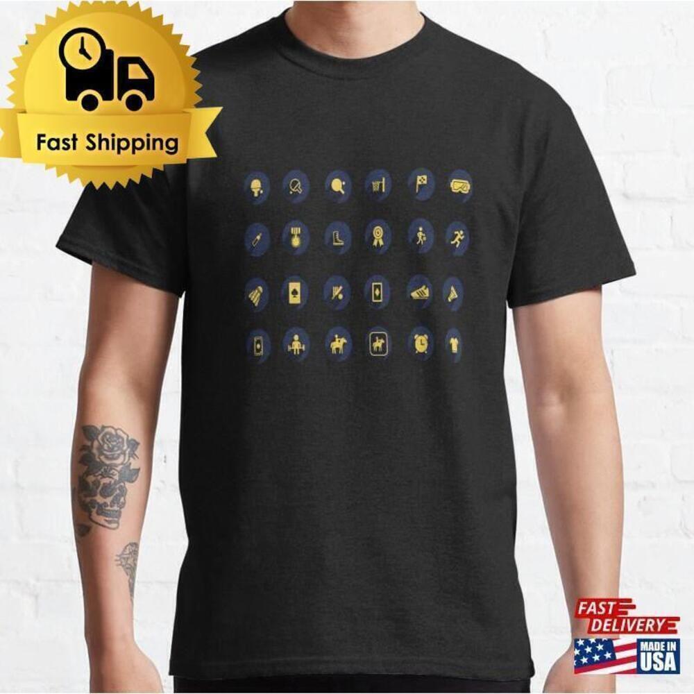Sports And Hobbies Stickers Classic T-Shirt Unisex